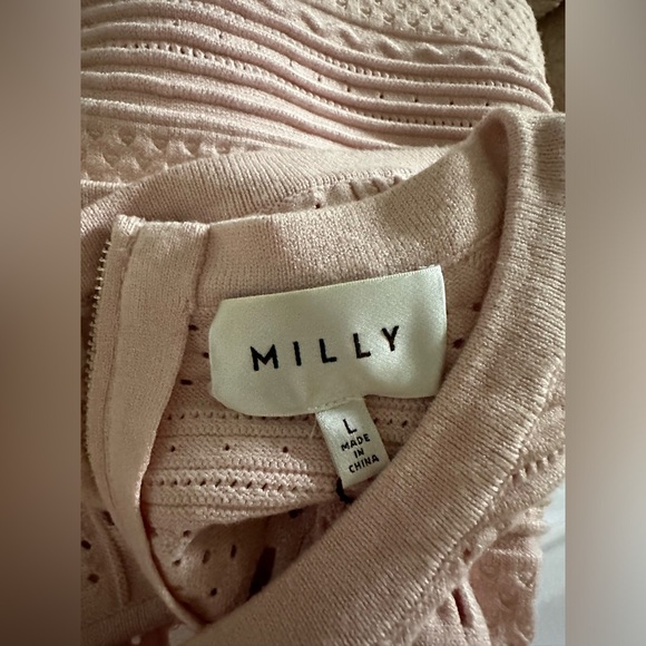 MILLY knit lace body con mermaid flounce dress FINAL PRICE NO OFFERS - Picture 5 of 7